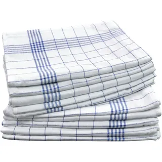 Dyckhoff Karo blau 50,0 x 70,0 cm, weiß,