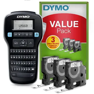 Dymo LabelManager 160 Value Pack mit 3 Rollen Dymo D1 Label Tape