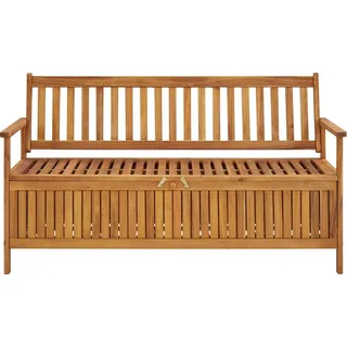 vidaXL Gartenbank mit Stauraum 148 cm Massivholz Akazie - Braun