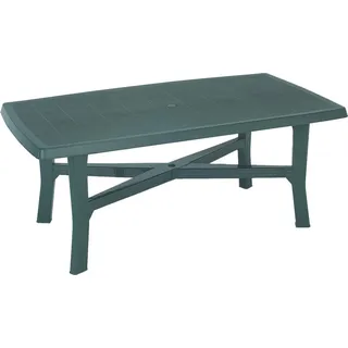 Dmora - Rechteckiger Gartentisch, Made in Italy, 180x100x72 cm, Farbe Grün