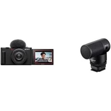 Sony ZV-1II Vlog-Kamera | Digitalkamera (Weitwinkel-Zoomobjektiv, verstellbares Display für Vlogging, 4K Video, multidirektionales Mikrofon) + Mikrofon