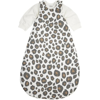 Meyco Baby Panther Schlafsack 2-teilig, gefüttert (aus 100 % Baumwolle, mit Rundum-Reißverschluss, hautfreundlich, Faltenresistent, Größe: 74 / 80), Neutral