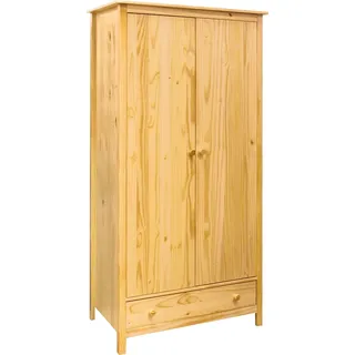 Möbilia Kleiderschrank 100 x 190 x 58 cm Beige
