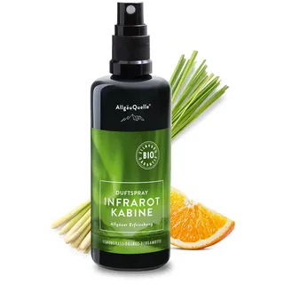 Allgäuquelle Bio Raumduft Infrarotkabinen-Spray Erfrischung Saunaduft Spray 100 ml