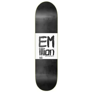 Emillion Roots 8.0 ́ ́ Skateboarddeck - Black / White - 31.5 Zoll
