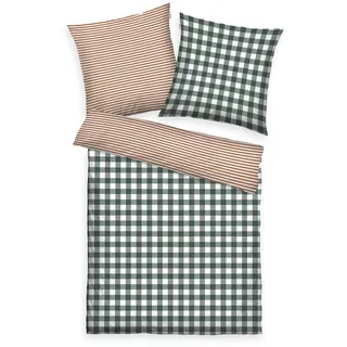 TOM TAILOR HOME Wendebettwäsche »CLASSIC CHECK, 100 % Baumwoll-Flanell« 2 Stk. tlg., grün