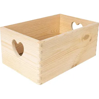 Creative Deco Aufbewahrungsbox 30 x 20 x 13 cm 1-tlg. unlackiert