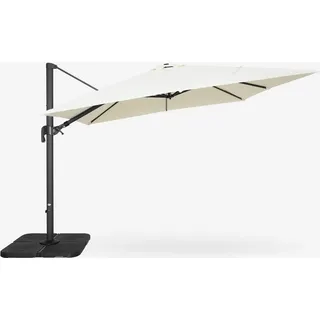 Ampelschirm 3x3 Quadratisch Pendelschirm Garten Café Alu Vienna