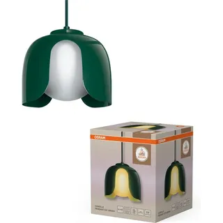 Osram Decor Corolle 1-flg. Ø 20 cm rund/grün/Glas, Metall