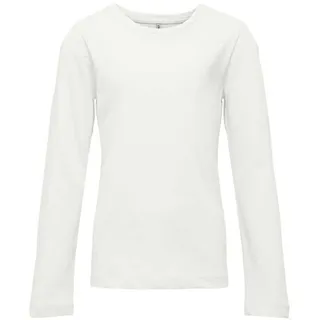 KIDS ONLY ONLY Mädchen Kognew Only L/S Tee Jrs Noos Langarmshirt, Cloud Dancer, 122-128 EU