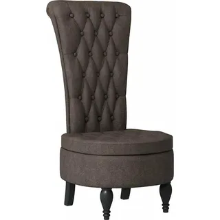 vidaXL Schlafsessel Dunkelgrau 56,5 x 70 x 110 cm Kunstwildleder - Grau