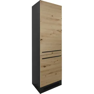 BASIC by Balculina Kühlumbauschrank Jazz 60 x 57 x 211 cm Schwarz