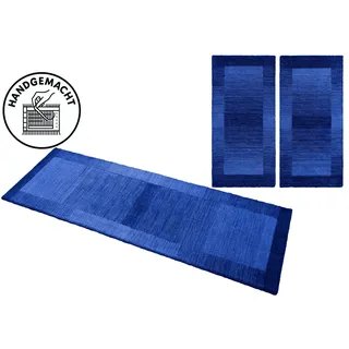 THEKO Gabbeh Super Bettumrandung 14 x 9 cm Dunkelblau