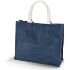 Kimood, Handtasche, Jute Strandtasche  (2 Stückpackung), Blau