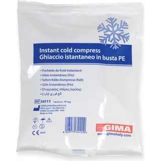 GIMA - 25per pack Instanteis im PE-Beutel, praktisch und funktionell, ideal für Kryotherapie, Trauma und Schwellung, 34111 - Weiß