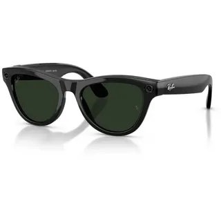 Ray-Ban Skyler Meta Gen 2 Photochrome Sonnenbrille / Shiny Black 01 - Transitions Graphite Green/CAT1-3