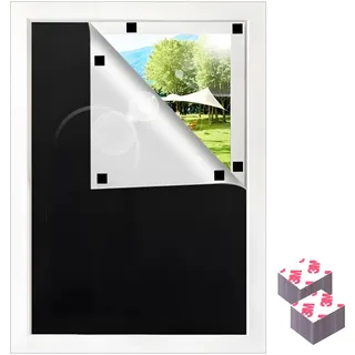 Fenster Verdunkelung Magnetisch, Verdunklungsrollo ohne Bohren, Innen Sonnenschutz Rollo Verdunkelung Abnehmbar für Dachfenster Schräges Fenster Reise (100×150 cm)