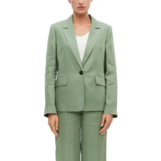 s.Oliver Damen Indoor-Blazer – Leinen, antailliert, Reverskragen