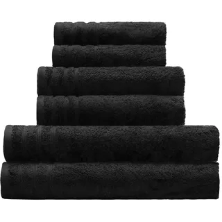 Kleine Wolke 3003926201 Gästetuch Royal, 30 x 50 cm, schwarz