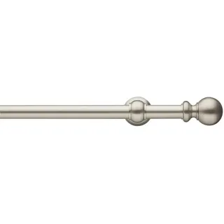 Vorhangstange , Nickelfarben , Metall , 250 cm , Heimtextilien, Vorhänge, Vorhangstangen, Vorhangstangenset