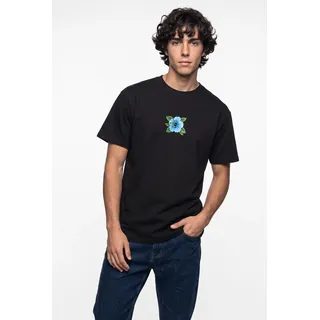 T-Shirt SANTA CRUZ "SCREAMING HIBISCUS FRONT T-SHIRT", Herren, Gr. S, schwarz, Obermaterial: 100% Baumwolle, Shirts T-Shirt