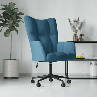 vidaXL Relaxsessel Blau Samt - Blau