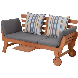 Garden Pleasure Rincon 190 x 78 x 68 cm Braun-Grau