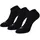 Sneaker Socken 3 Paare Grau 43-46
