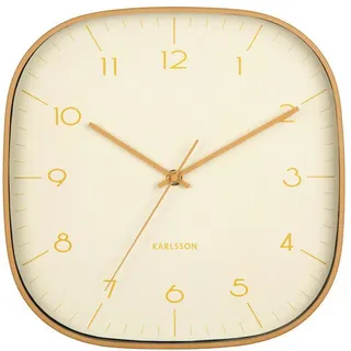 Karlsson Wanduhr , Gelb , Metall , Dekoration, Uhren, Wanduhren