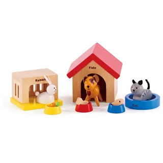 HaPe Puppenhaus-Möbel Haustiere mehrfarbig