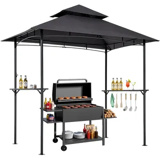 Vevor Grillpavillon 2,43 x 1,5 m Silber