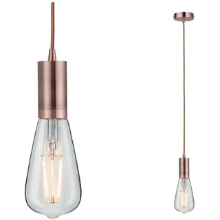 Paulmann Pendelleuchte »Neordic Haldis max. 1x60W Kupfer 230V Metall« E27 1 Stk. E27, rosegold