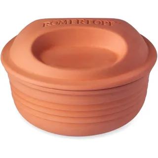 RÖMERTOPF Multi-Bräter runder Dampfgarer aus Ton 2 Liter Bräter Ø 22,5cm