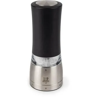 Peugeot Salzmühle Daman 16 cm Edelstahl Schwarz