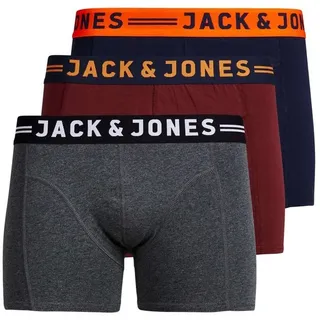 JACK & JONES Junior 3er-Pack Trunks in Dark Grey Melange | 176