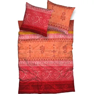 Casatex Bettwäsche »Indi« 3 Stk., tlg. romantisch, orientalisch, weich und gemütlich, orange,