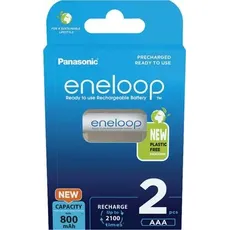 Bild von eneloop (Gen 5) Micro AAA NiMH 800mAh, 2er-Pack (BK-4MCDE/2BE)