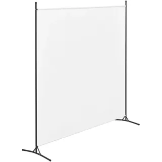 [en.casa] Garten-Paravent 176 x 175 cm Weiß Polyester