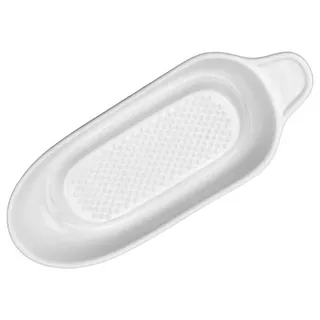 HIT Muskatreibe Gemüsereibe Parmesanreibe Porzellan weiß