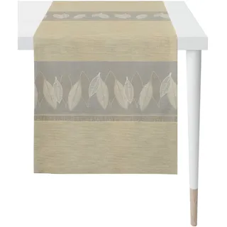 APELT Tischläufer "2719 LOFT STYLE, Jacquard", bunt (beige, natur, grau), B:44cm L:140cm, Baumwolle, Polyacryl, Polyester, Viskose, Tischdecken