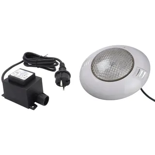 UBBINK LED-Spot 350 Plus Unterwasserspot weiß B:27,5cm H:7,5cm T:7,5cm Ø:27,5cm 2 Stk. inkl. Außen-Sicherheitstrafo