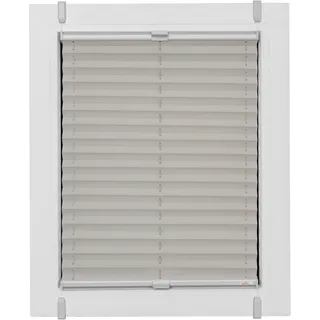 sunlines Plissee »One Size Style Crepe« blickdicht ohne Bohren verspannt Zubehörfarbe grau, zum Klemmen, grau