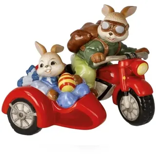 Osterhase GOEBEL "Spritztour", bunt, B:16,5cm H:12cm T:15cm, Steingut, Dekofiguren, Osterhase, Limitiert auf 2.999 Stück, mit Zertifikat