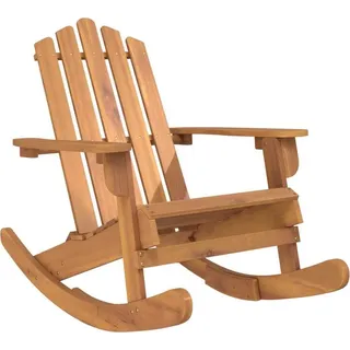 vidaXL Adirondack-Schaukelstuhl Massivholz Akazie - Braun