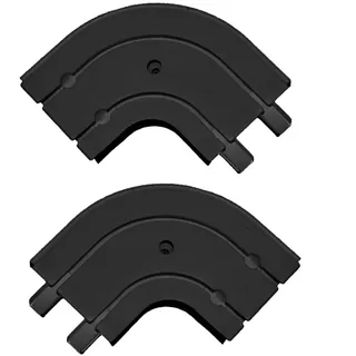 SN DECO GROUP Gardinenschiene »Rundbogen für Vorhangschiene SH (1), Paar« 2 läufig-läufig, schwarz
