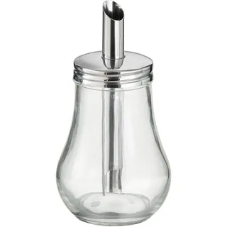 APS 40494 Zuckerdosierer, Ø 8 cm, Höhe 15 cm, 250 ml, Behälter aus Glas, Schraubdeckel aus Edelstahl