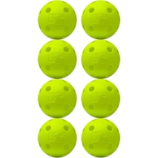 Franklin Sports Indestruct-A-Ball Kunststoff-Baseballbälle für Schlagübungen, Baseball, Kunststoff, offizielle Größe, Gelb, 8 Stück