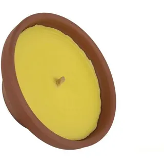 Citronella-Duftkerze im Terrakotta-Behälter, 300 g, ideal zur Abwehr von Insekten, mit natürlichem Duft und elegantem Design.