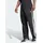 3-Streifen Sporthose Schwarz/Weiß L