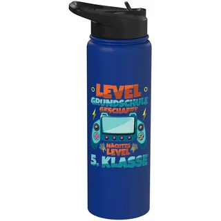 Level Grundschule Geschafft Nächstes Level 5. Klasse Schule Stainless Steel Insulated Water Bottle